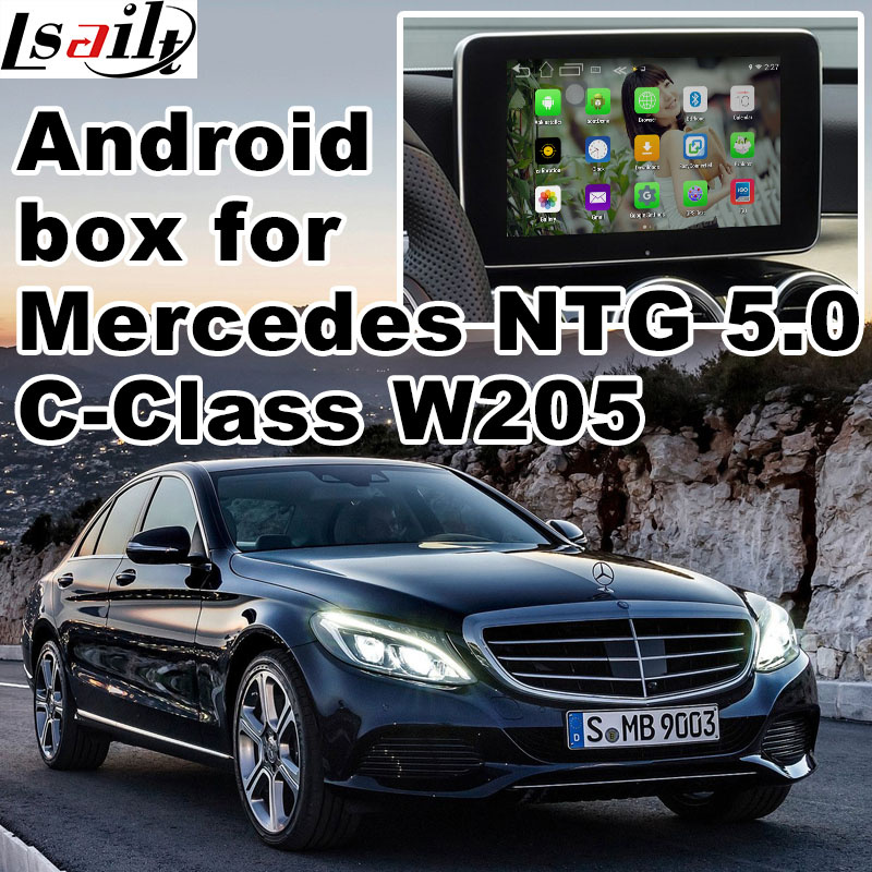 Android GPS Navigation System for Mercedes Benz C Class W205 Ntg 5.0 Video Interface