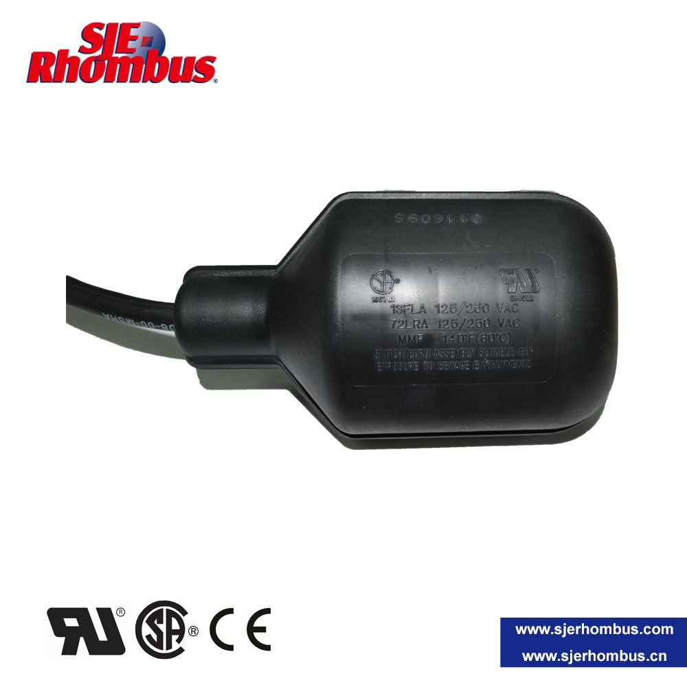 Micromaster UL Rated Tethered Float Switch for Directly Pump Control 10A