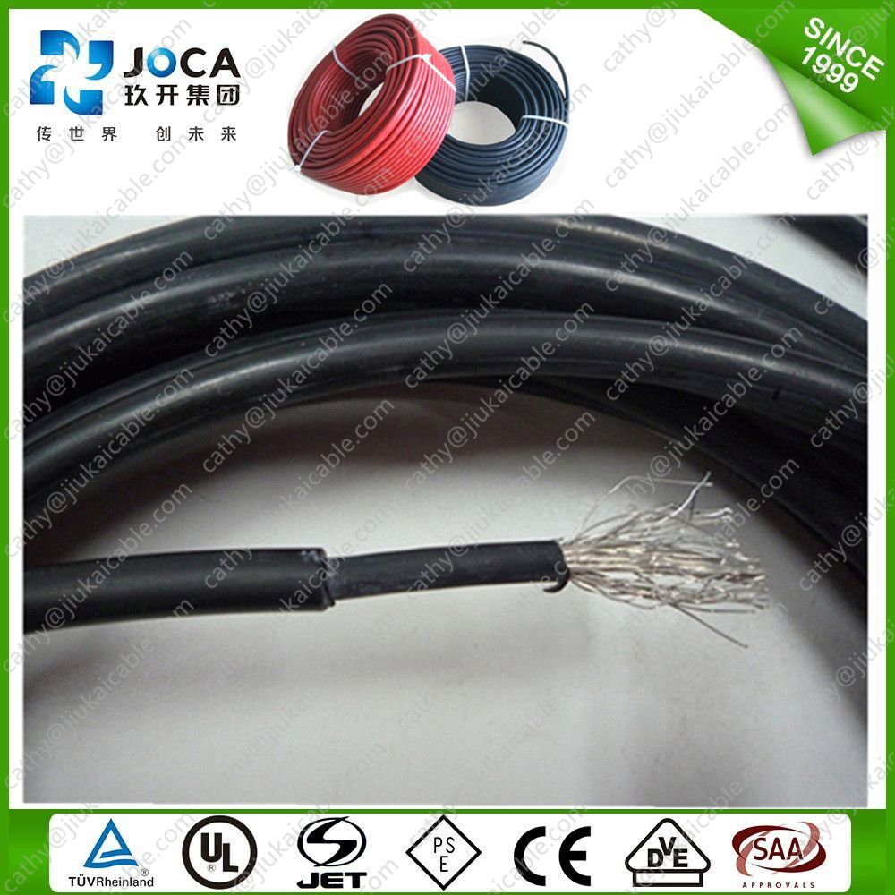 XLPE Insulation Stranded Bare Copper PV Wire 4mm Solar Cable