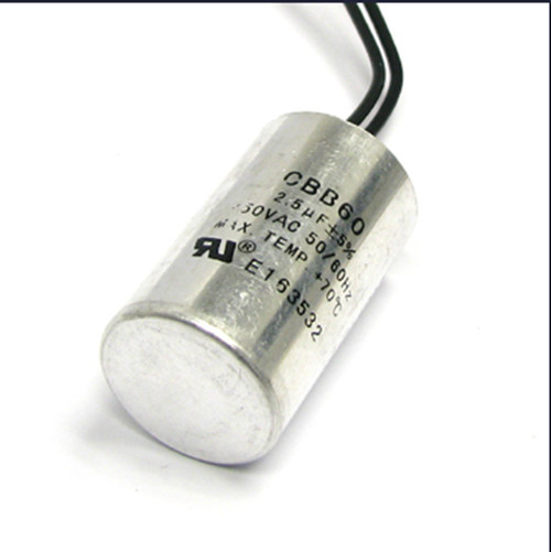 AC Motor Run Fan Capacitor Cbb60 450VAC Pins with High Voltage