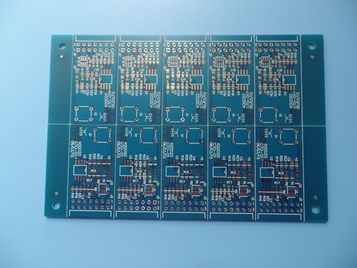 Double Sided PCB Card HASL with Matt Blue Solder Mask