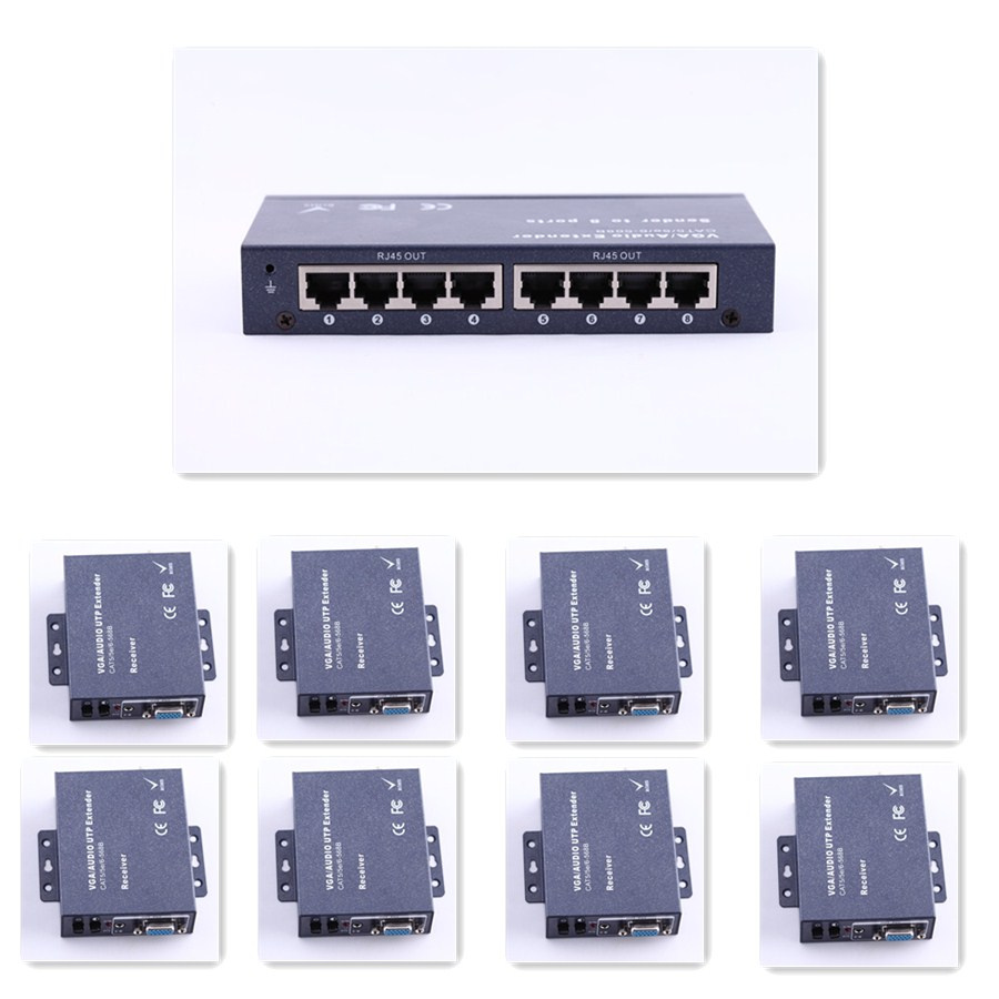 200m 1 to 8 VGA Extender