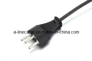 Brazil Three Pins Piug 10A Power Cord