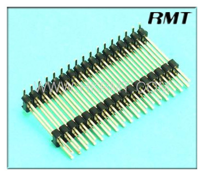 Pin Header 2.54mm Double Double Plastic SMT