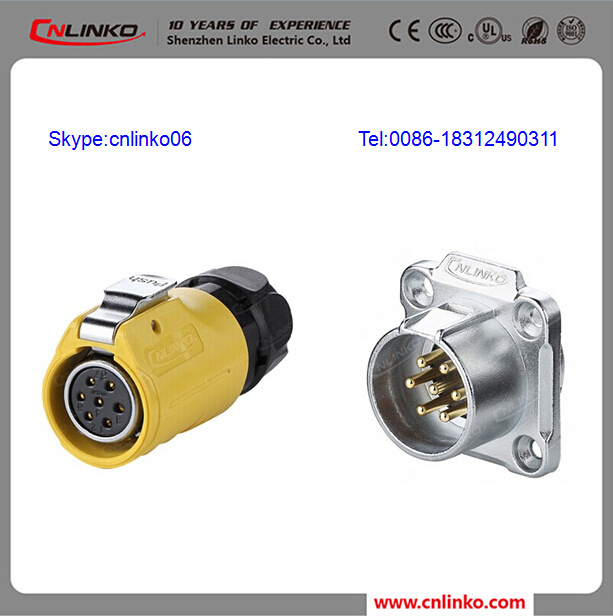 Light Socket Cable Plug 7pin Circular Connector/7pin Female Connector/7 Way Connector
