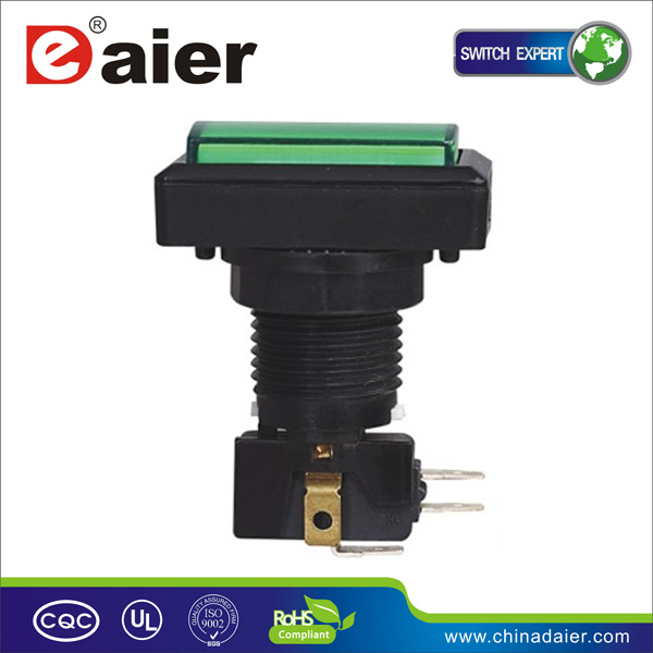 Arcade Game Machine Illuminated Push Button; Momentary Switch (PBS-34-2)