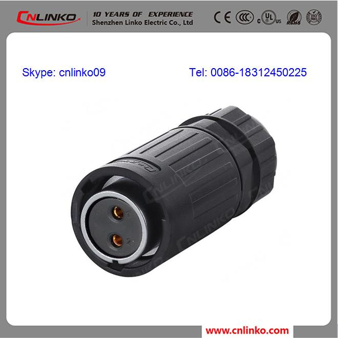 IP67 Power Pin Connector/2pin Female Plug