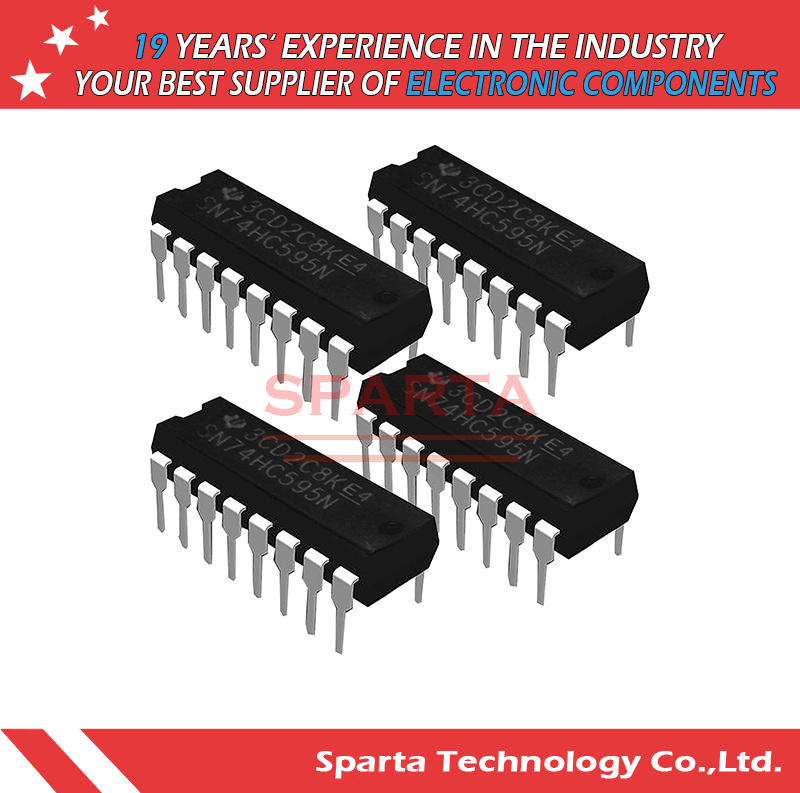 Sn74hc595n 74hc595n HD74hc595p Mc74hc595n 8-Bit DIP16 Shift Register IC