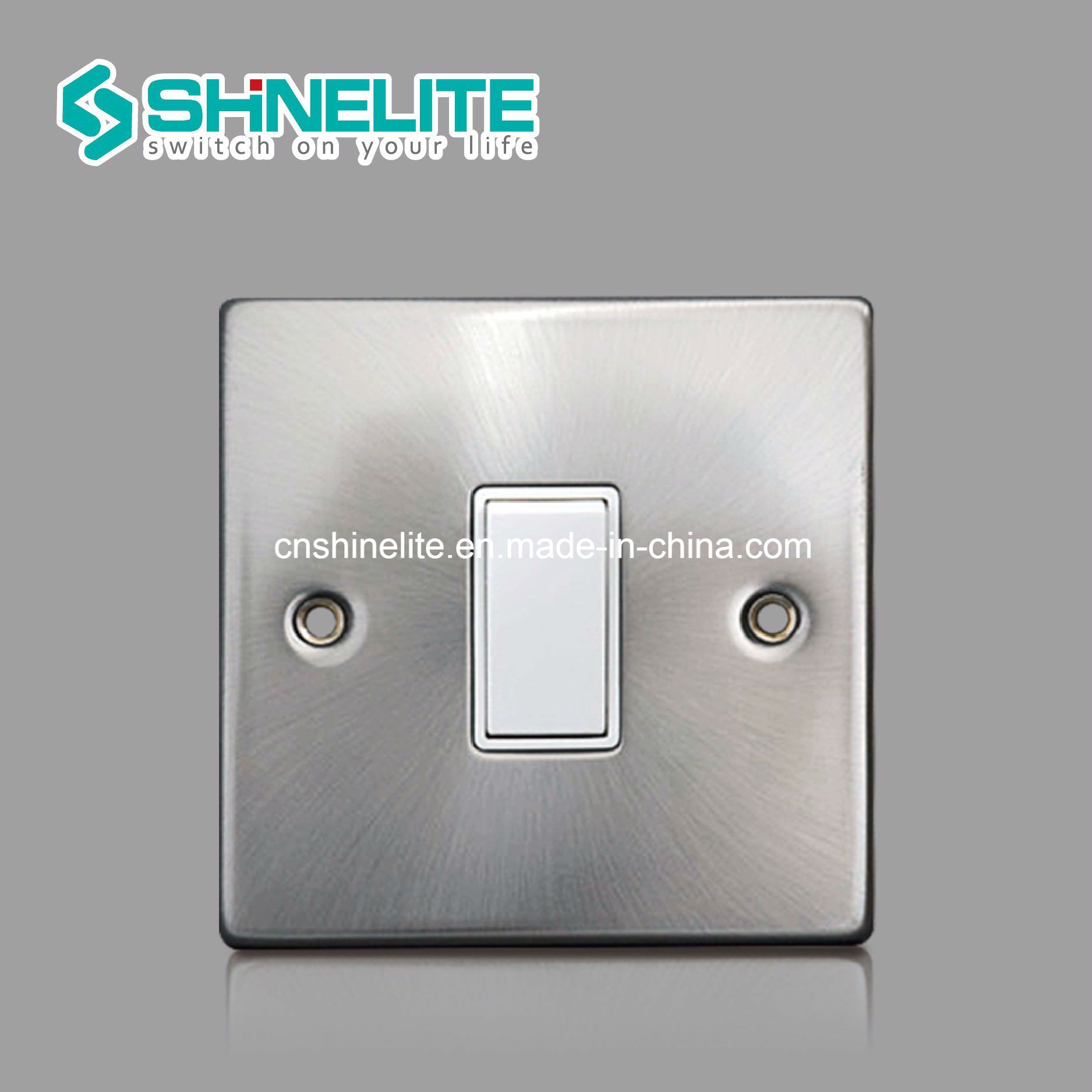 British Standard 10A 1 Gang 1 Way Wall Switch