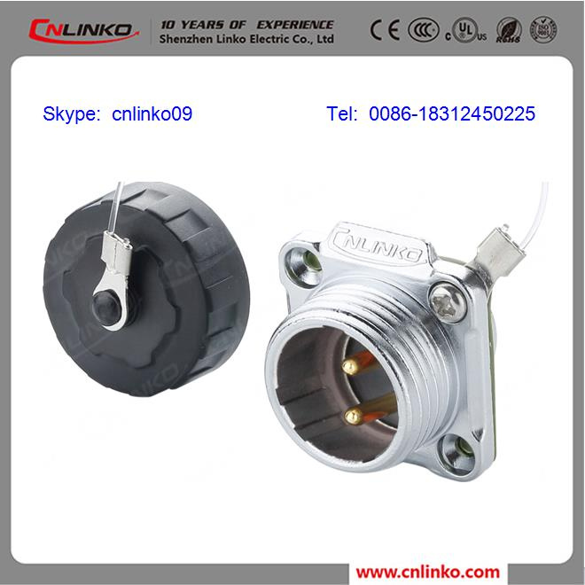 Circular Cable Power Waterproof Connectors Yw20 with 2 Pins