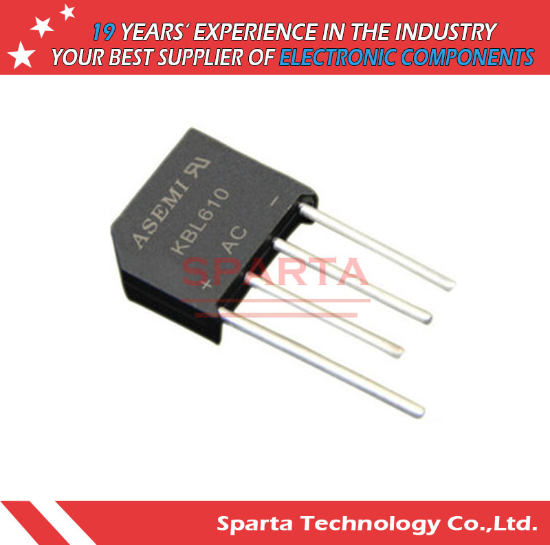 Kbl608 Kbl610 Bridge Rectifier 6A 50V~1000V Transistor