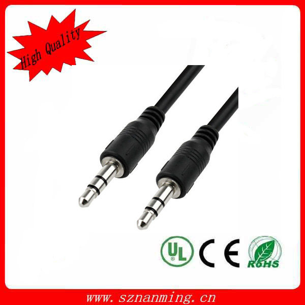 Stereo Aux Cable for Tablet, Car Stereo, PC with 3.5mm Jack Audio Cable