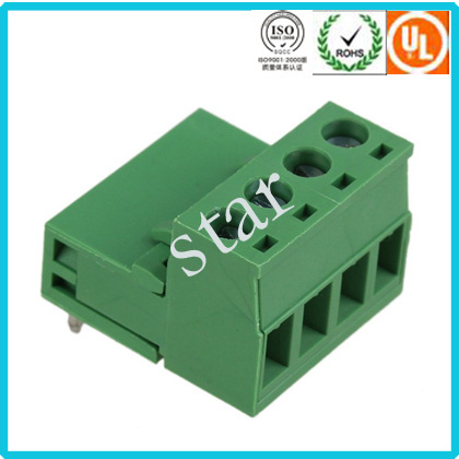 4 Pin Plug-in Screw Terminal Block Barrier Connector