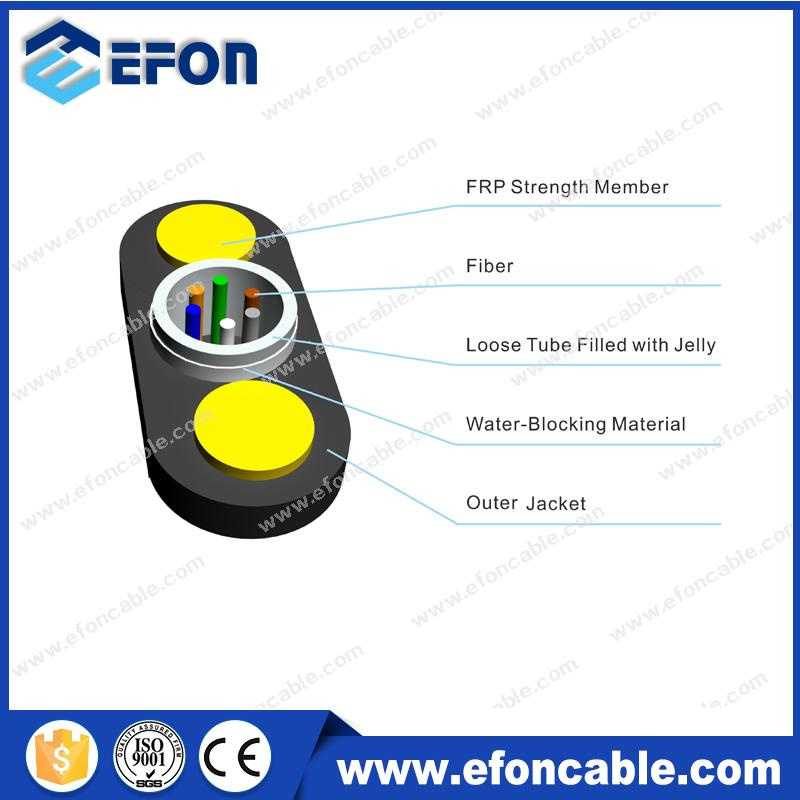 Central Tube FRP Strength Member 6core Singlmode Fiber Optic Cable