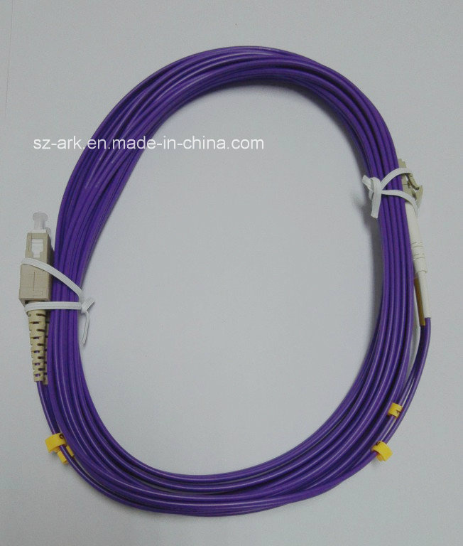 SC/PC LC/PC Om4 Duplex Fiber Optical Patch Cord (10m)