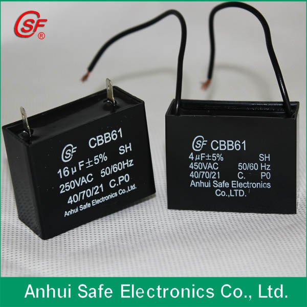High Quality AC Ceiling Fan Capacitor Cbb61 250V
