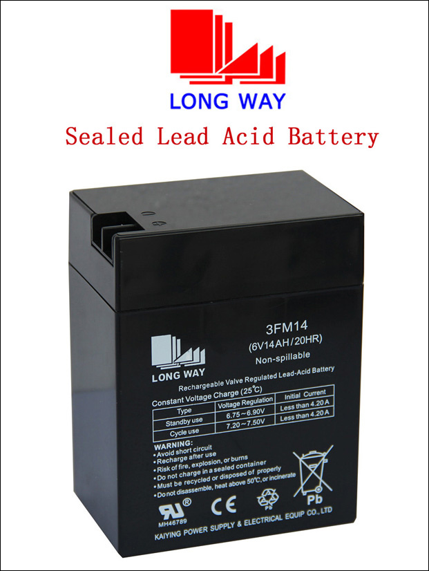 6V14ah Storage Fire and Security Battery