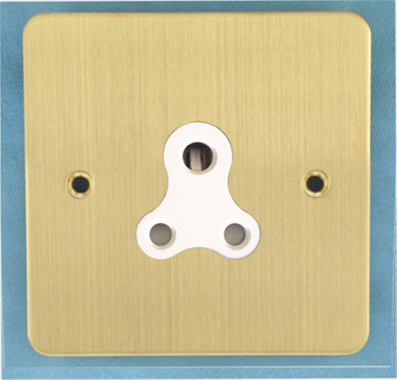 BS 546 5A 1gang Round Pin Socket