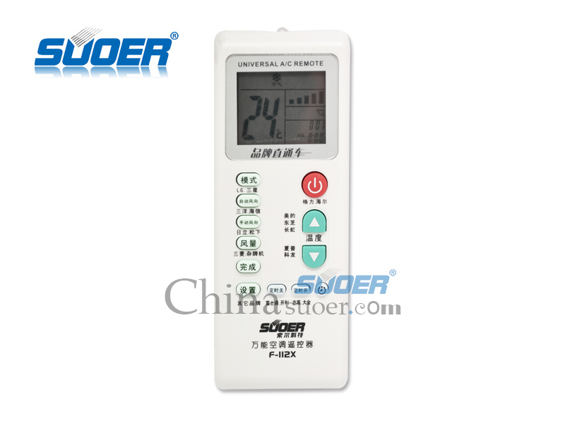 Suoer Factory Priceuniversal A/C Conditioner Remote Control (F-112X)