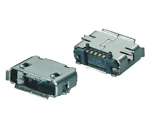 Micro USB 5f SMT a B Type Connector for PCBA