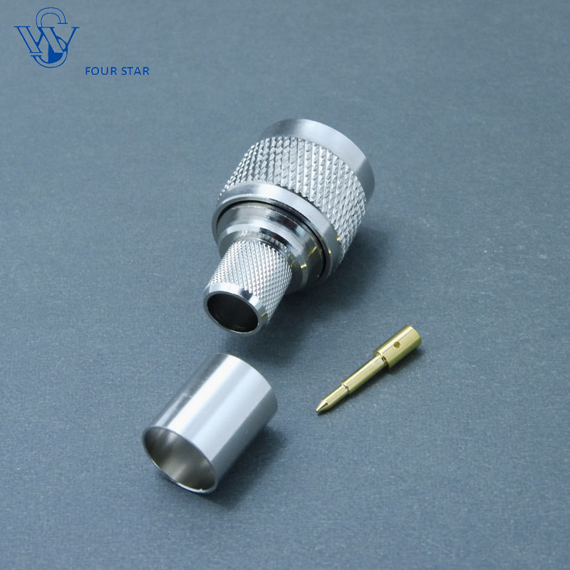 Male Crimp RF Coaxial N Plug Connector for Rg213 Cable