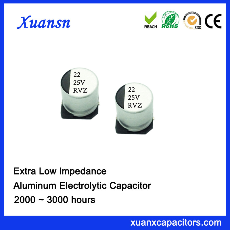 22UF 25V Surface Mount Chip Aluminum Electrolytic Capacitor