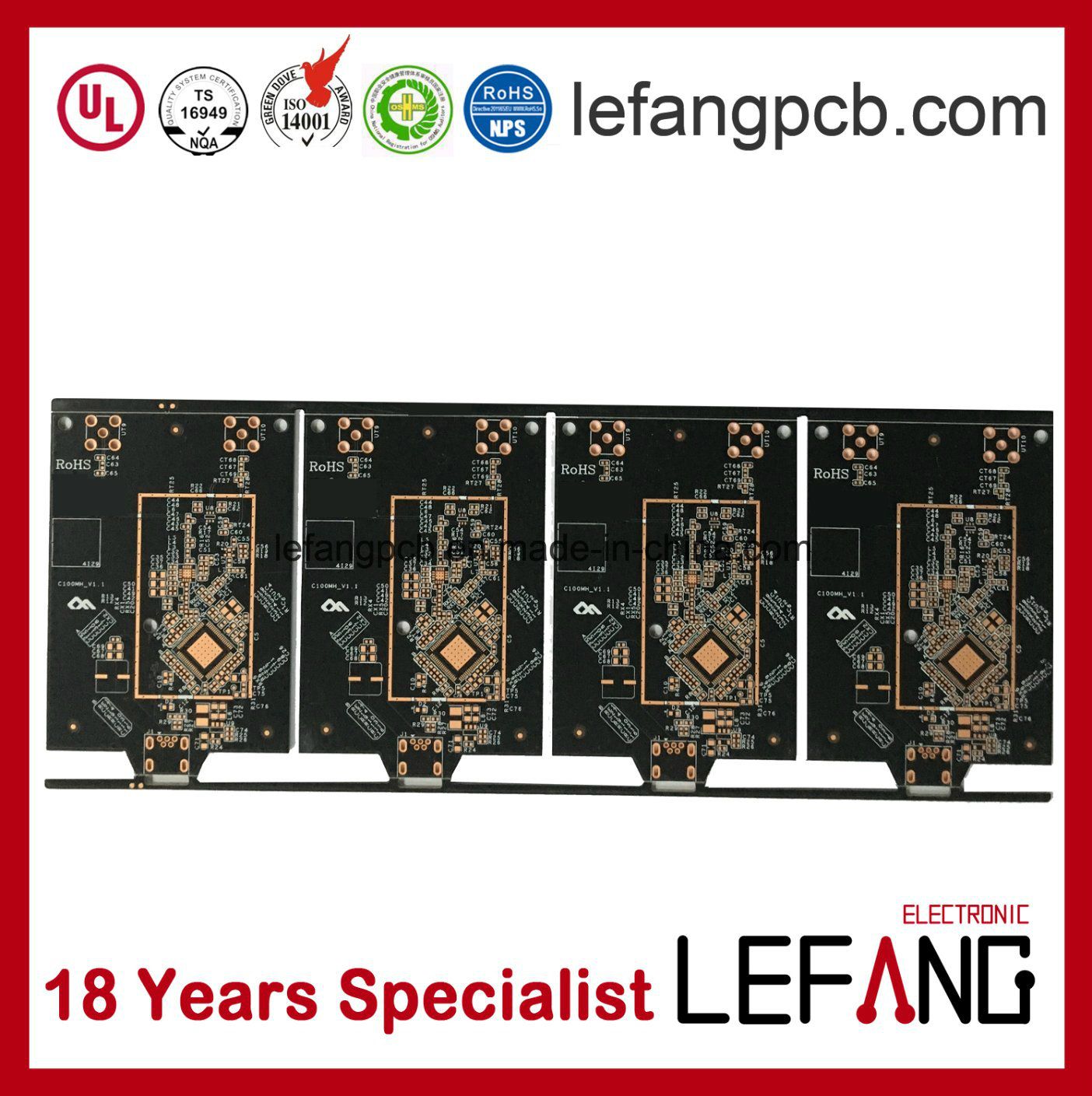 Electronics Circuit Board PCB with Immersion Gold