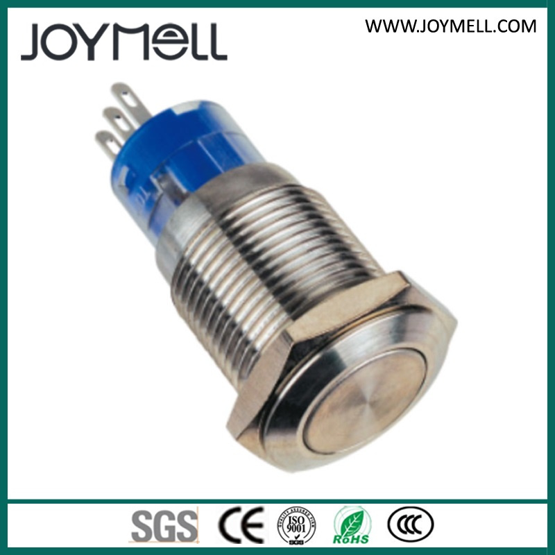 IP67 Waterproof Reset or Momentary Metal Push Button Switch