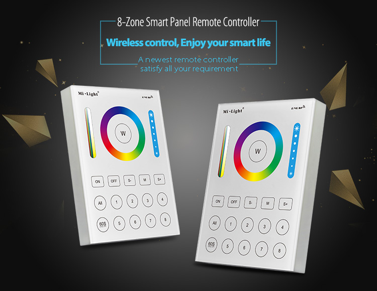 Multi-Function 8-Zone RGB+CCT Smart Panel Remote Controller (B8)