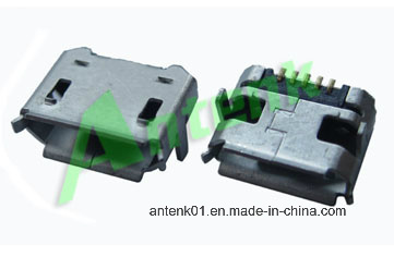 Micro USB Connectors 5p B F SMT (with 2DIP shell) From China