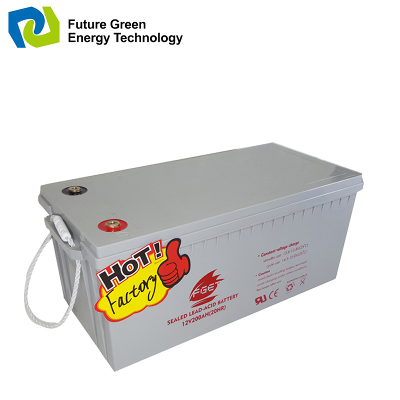 12V 200ah Solar Power Gel Storage Battery for Panel