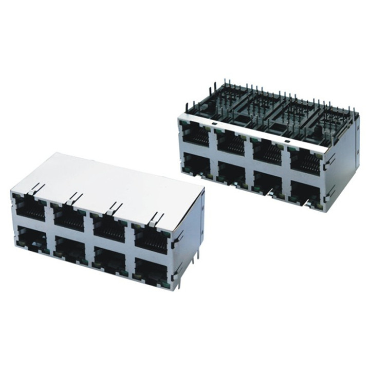 Terminal 8p8c 8 Port Modular Jack RJ45 Connector