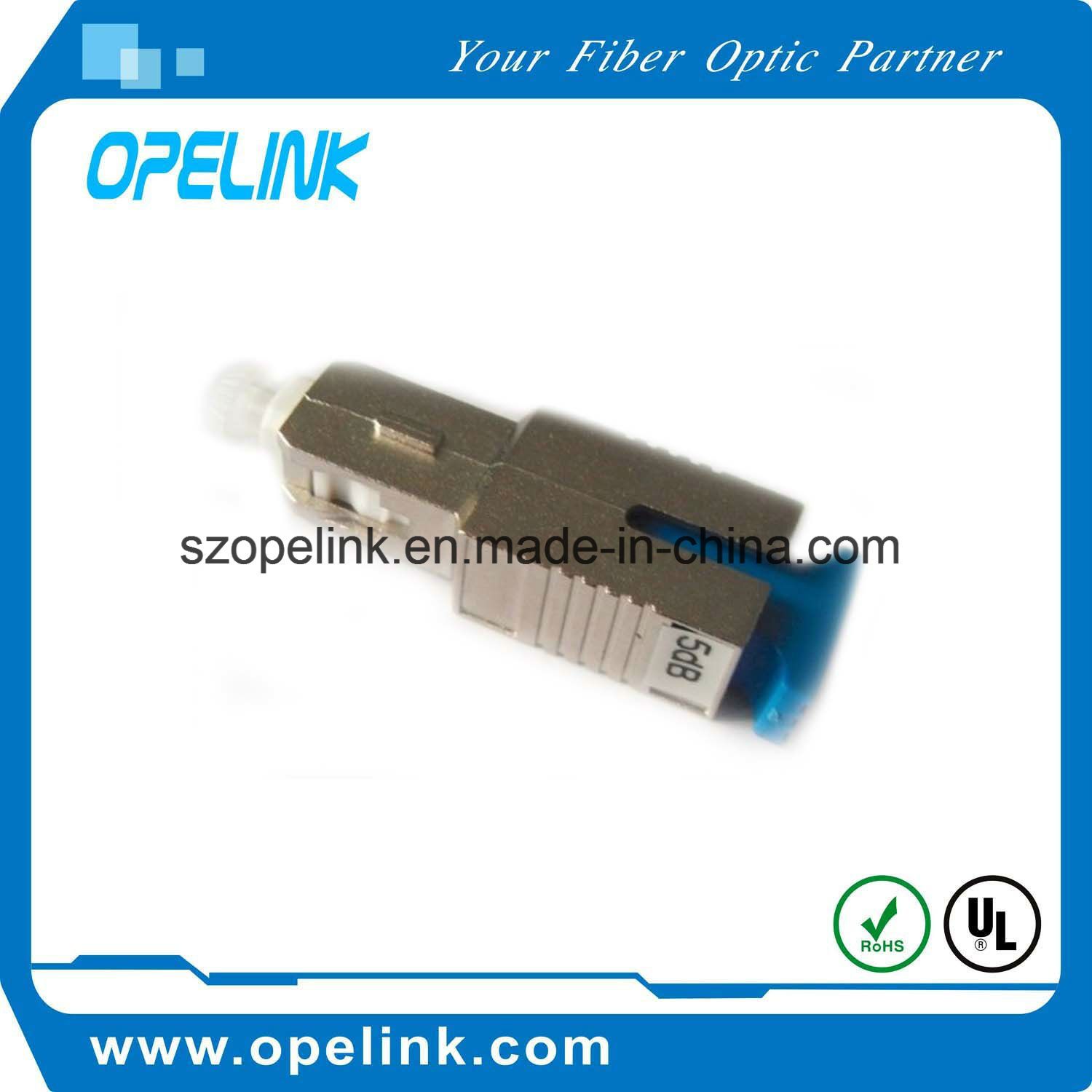 Female-Male Attenuator for Overpowered Fiber Optic Systems