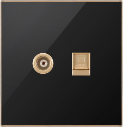 British Standard TV Plus Telephone Socket Flat (N2)