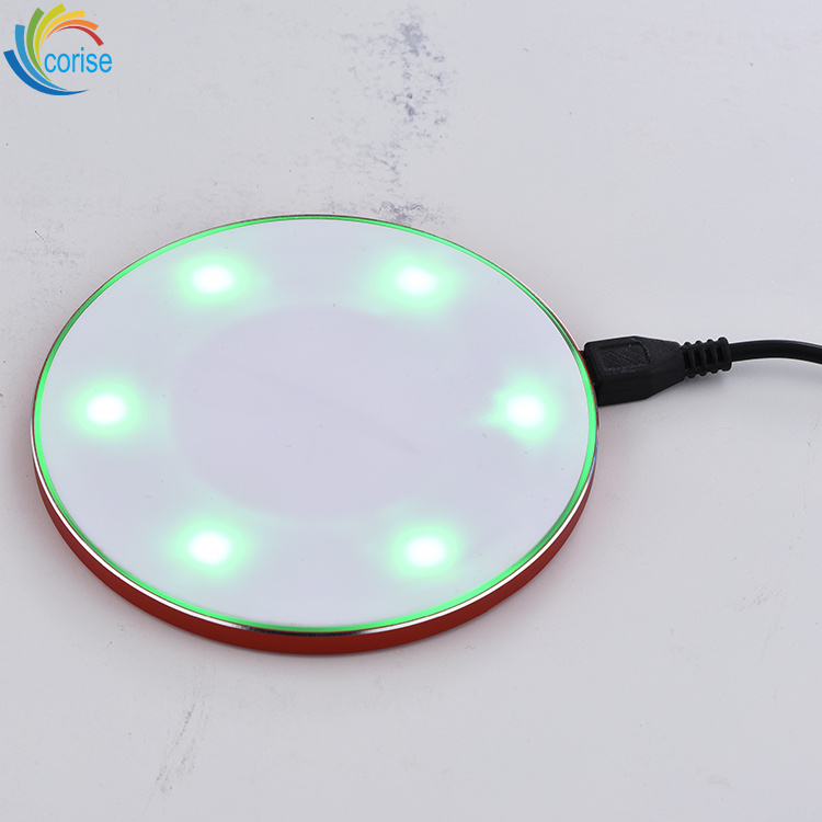 Qi Standard DC 5V 2A Fast Wireless Charger for Smartphone