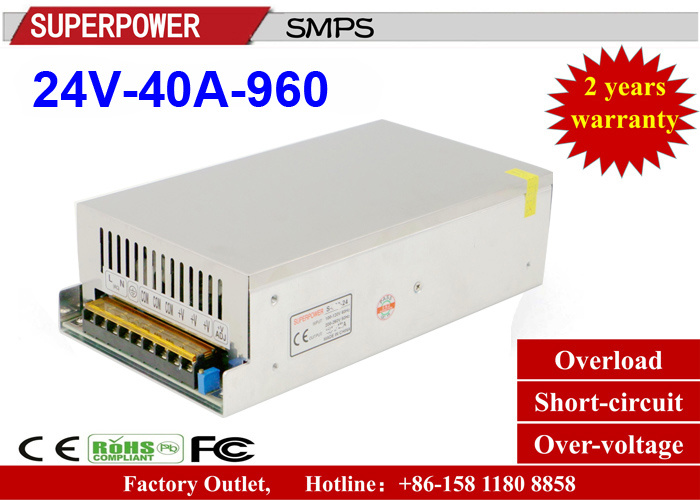 LED Driver 24V40A 960W Switching Power Supply for LED Lighting