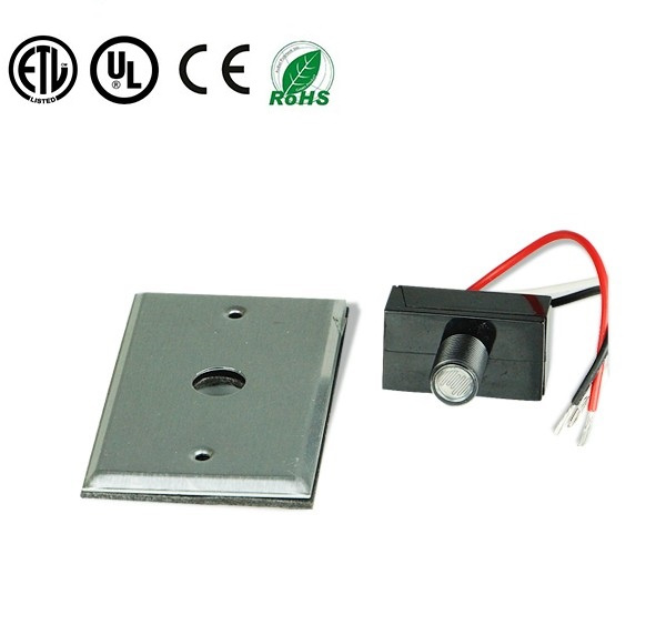 Wire-in Photoelectric Switch Photo Control Wall Mount Plate Optional Photo Control