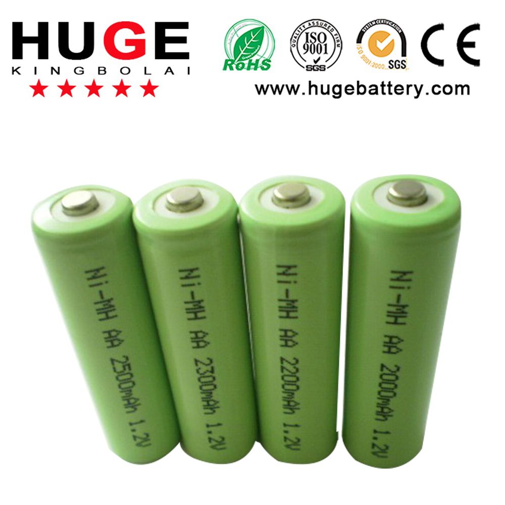 1.2V AA Size 20000mAh 2200mAh 2300mAh 2500mAh, NiMH Battery (1.2V AA)