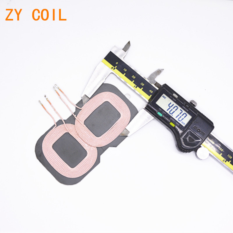 Qi Wireless Charging 2 Coils with Ferrite