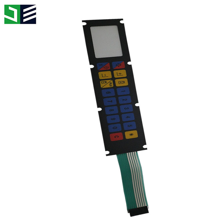 Dome Embossed Tactile Keys Membrane Switch with Polydome Mylar Circuit