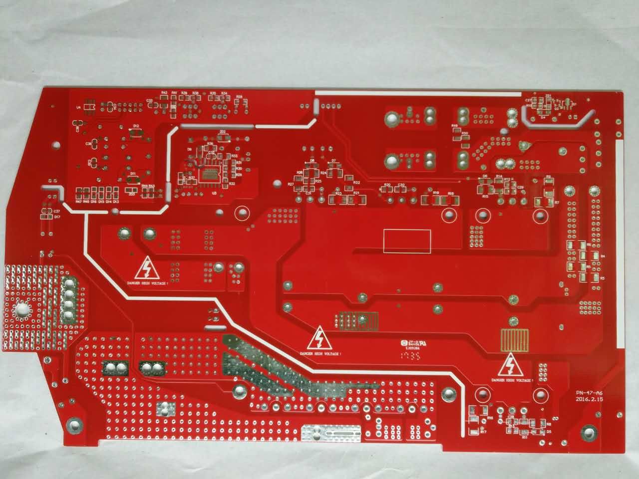 Double-Sided PCB Board Fr4 Red Ink Pb Free