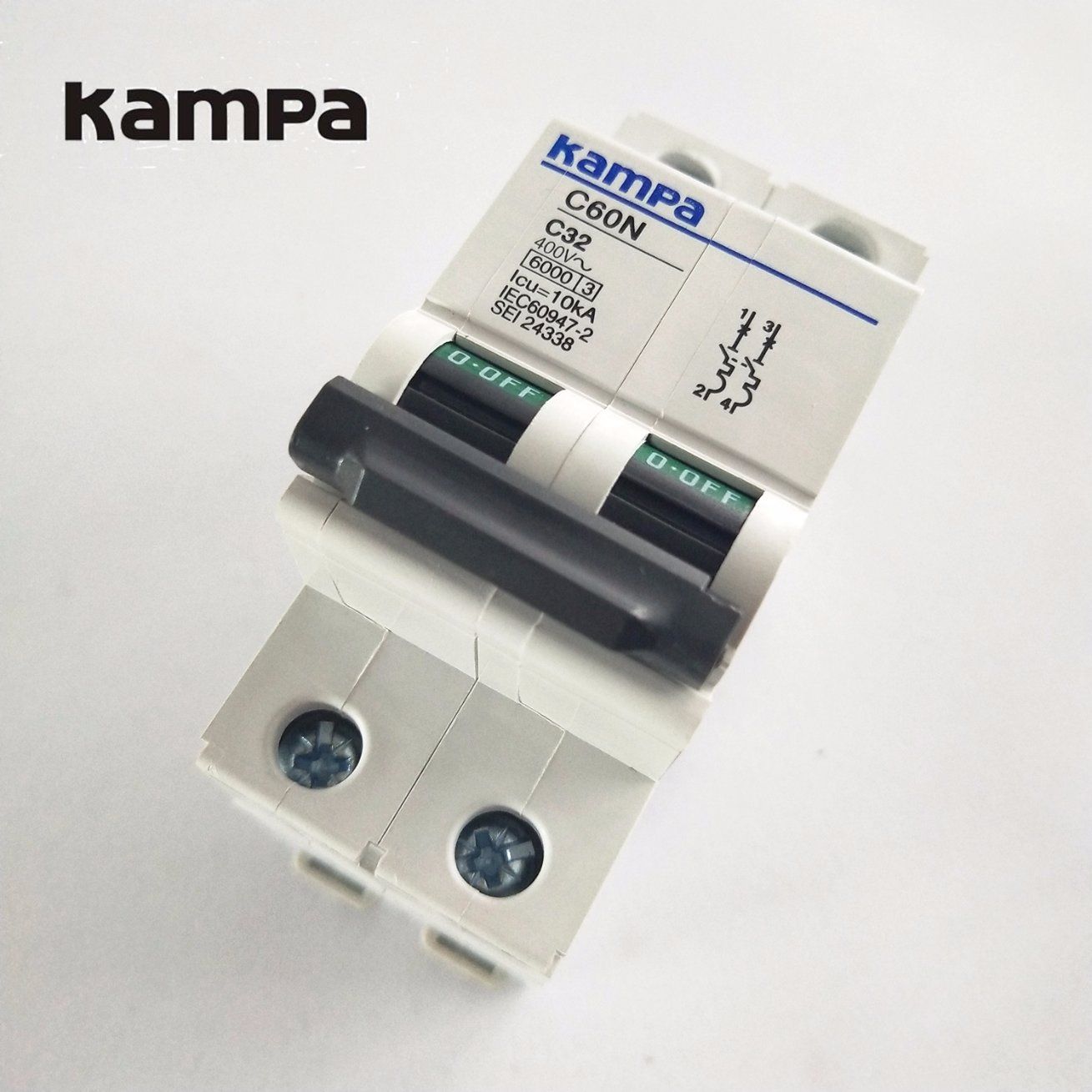 Kampa 2p 32A 6ka C60n Mini Circuit Breaker MCB
