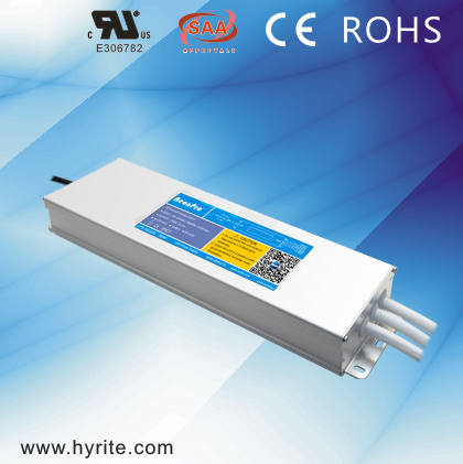 Bis Approval Waterproof IP 67 300W Slim LED Switching Transformer for LED Signage