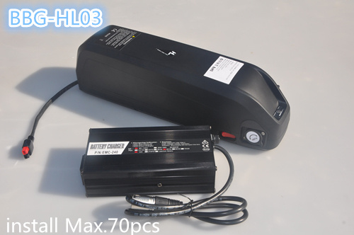 New 16s4p 60V 14ah Hl-03 Lithium Battery Down Mounted Battery Power Bank Li-ion Battery Rechargeable Battery for Electric Bike with Ga Cells with Switch and USB