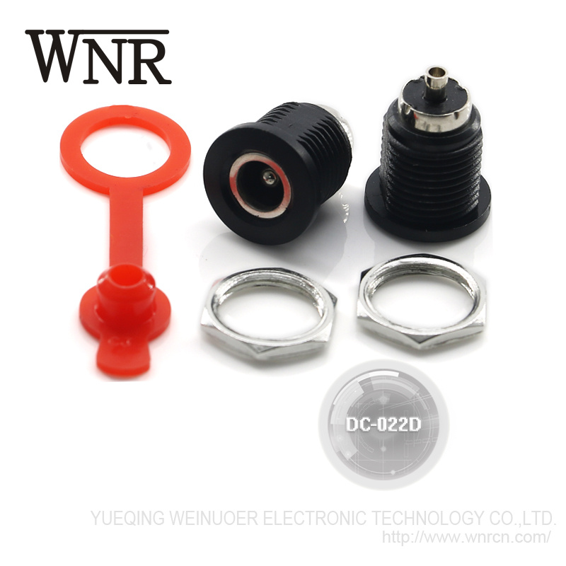 New Arrival Waterproof 3 Pin DC-022D 2.0mm 2.5mm Pin DC Power Jack