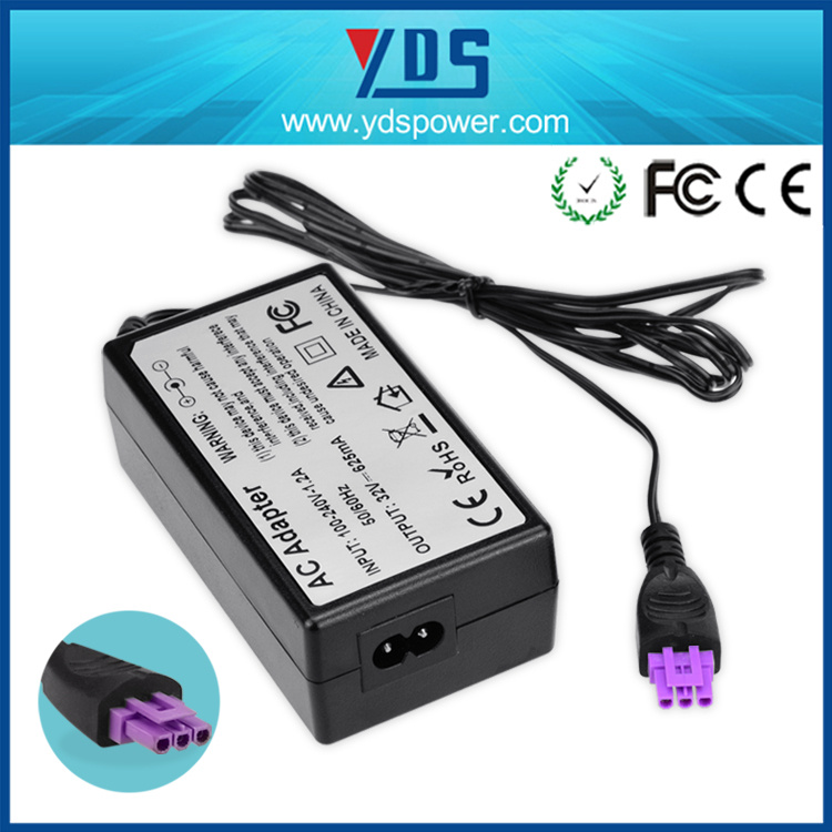 32V 625mA C6 3pin Printer Charger Pringter AC Power Adapter