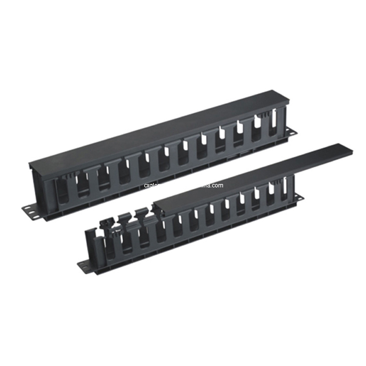 Plastic 1u 12 Ring Cable Management