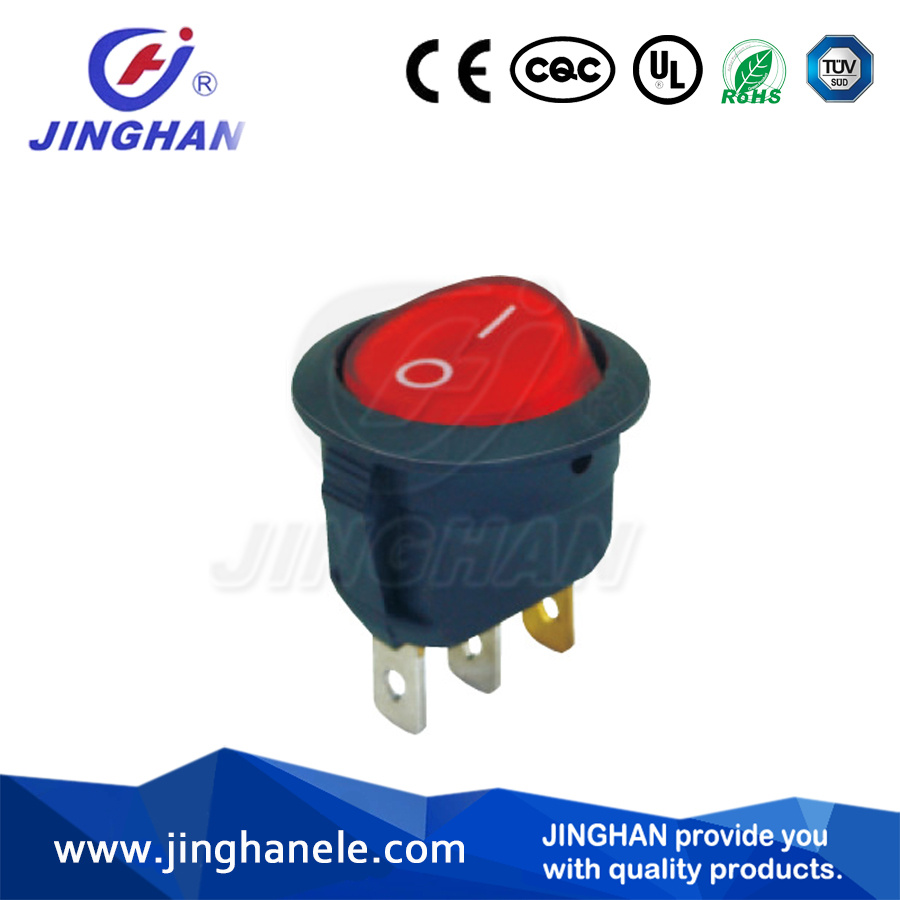 Red LED Light 3 Pin on/off Spst Rocker Switch Auto Switch