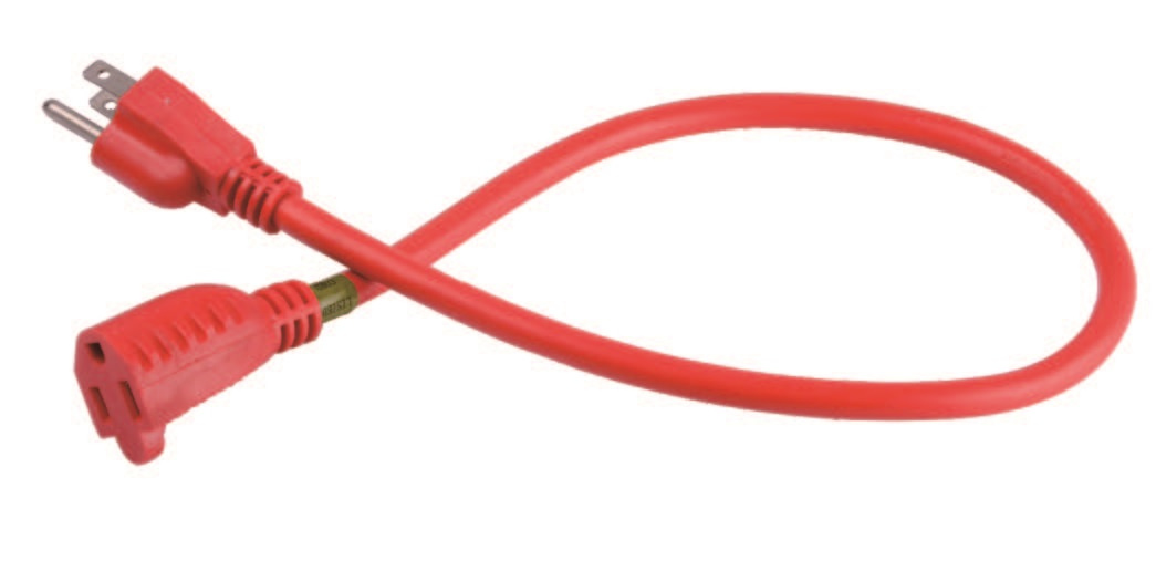 12in. Outlets Extended Power Cord with ETL Approval