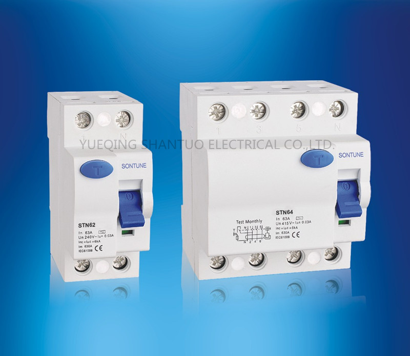 Sontune Stn60 Series RCCB 2p4p Residual Current Circuit Breaker